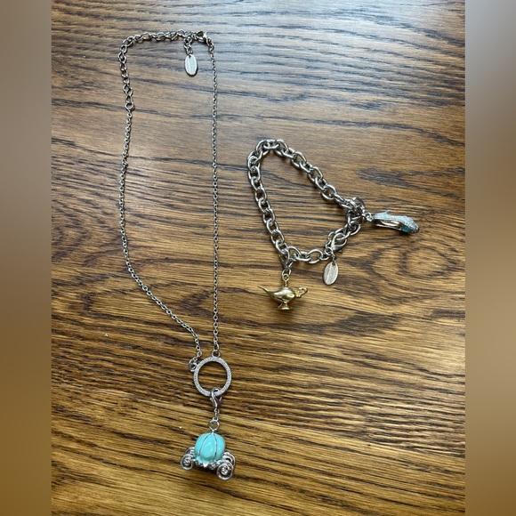 Disney Movie Rewards Carriage Necklace and Icon Bracelet - Picture 1 of 9